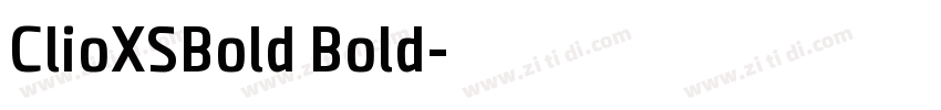 ClioXSBold Bold字体转换